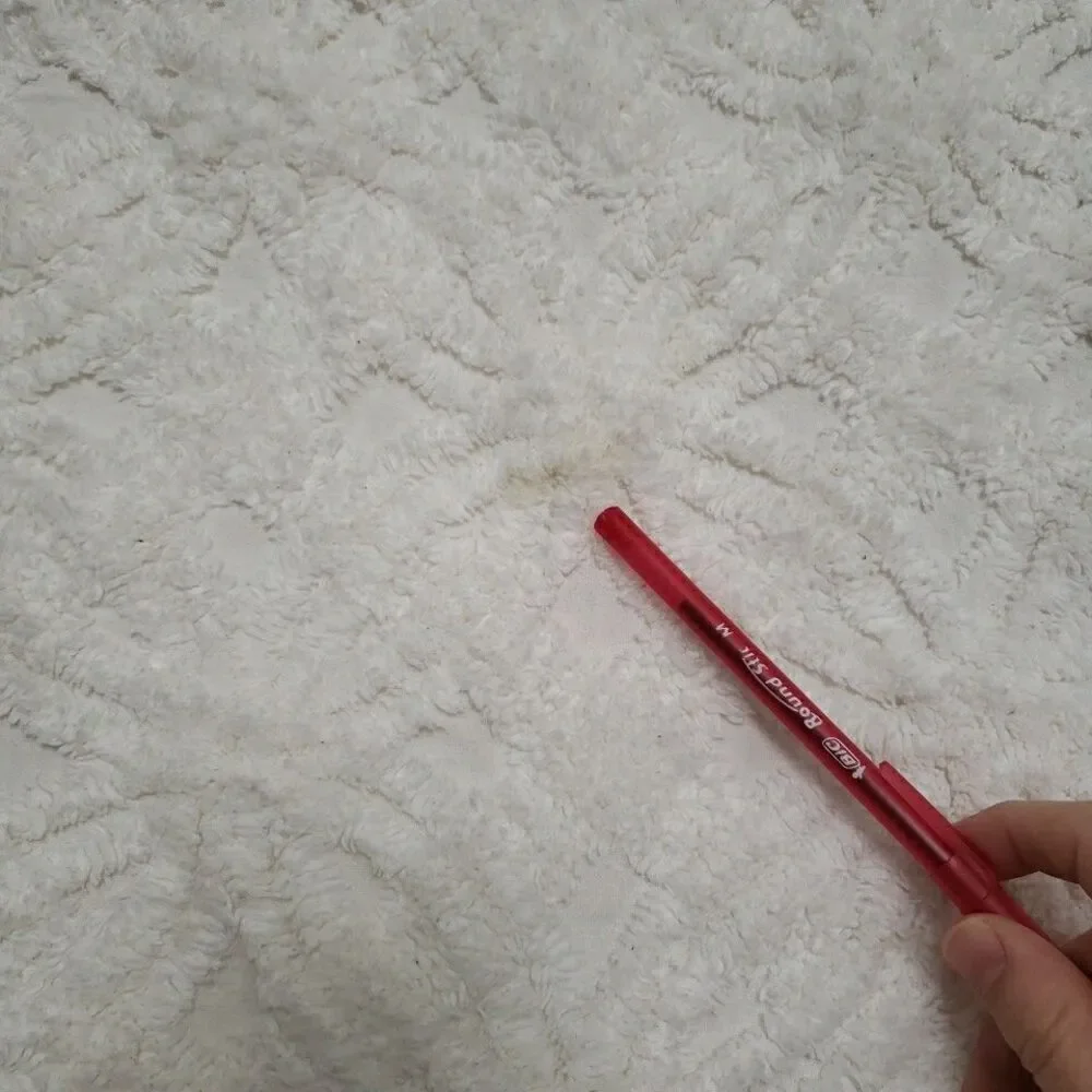 VTG Chenille Queen Size Bedspread White 100x88